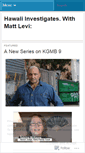Mobile Screenshot of hawaiiinvestigates.wordpress.com