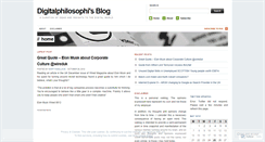 Desktop Screenshot of digitalphilosophi.wordpress.com