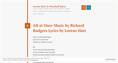 Desktop Screenshot of larryandmarshall.wordpress.com