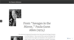 Desktop Screenshot of 4futurereference.wordpress.com