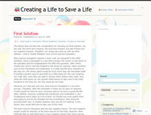 Tablet Screenshot of createtosave.wordpress.com