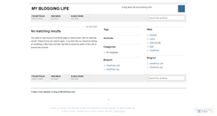Desktop Screenshot of myblogginglife.wordpress.com