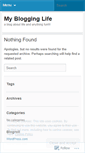 Mobile Screenshot of myblogginglife.wordpress.com