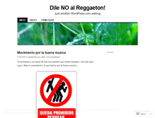 Tablet Screenshot of noalreggaeton.wordpress.com