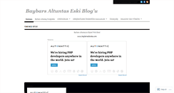 Desktop Screenshot of baybarsaltuntas.wordpress.com