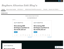 Tablet Screenshot of baybarsaltuntas.wordpress.com