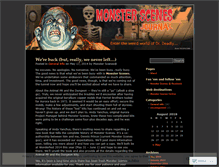 Tablet Screenshot of monsterscenes.wordpress.com