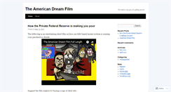 Desktop Screenshot of americandreamfilm.wordpress.com