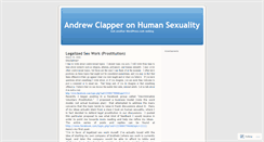 Desktop Screenshot of clappersexuality.wordpress.com