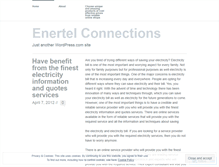 Tablet Screenshot of enertelconnections1.wordpress.com