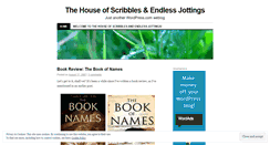 Desktop Screenshot of houseofscribbles.wordpress.com