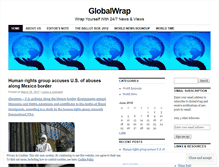 Tablet Screenshot of globalwrap.wordpress.com