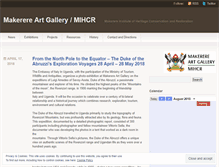 Tablet Screenshot of makerereartgallery.wordpress.com