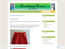Tablet Screenshot of fairyforestpegdolls.wordpress.com