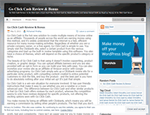 Tablet Screenshot of goclickcashs.wordpress.com