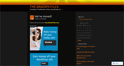 Desktop Screenshot of bradenfiles.wordpress.com