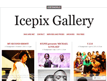 Tablet Screenshot of icepixgallery.wordpress.com