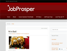 Tablet Screenshot of jobprosper.wordpress.com