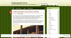 Desktop Screenshot of exploringthewest.wordpress.com