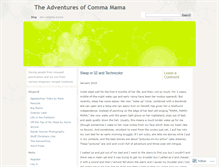 Tablet Screenshot of commamama.wordpress.com