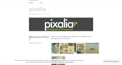 Desktop Screenshot of pixaliadesign.wordpress.com