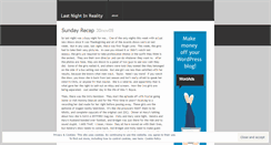 Desktop Screenshot of lastnightinrealitytv.wordpress.com