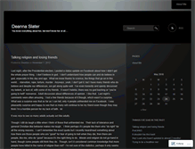 Tablet Screenshot of deannaslater.wordpress.com