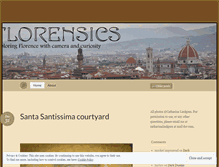 Tablet Screenshot of florensics.wordpress.com