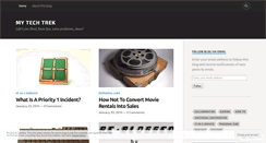 Desktop Screenshot of mytechtrek.wordpress.com