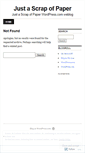 Mobile Screenshot of justascrapofpaper.wordpress.com