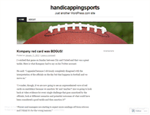 Tablet Screenshot of handicappingsports.wordpress.com