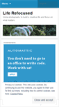 Mobile Screenshot of liferefocused.wordpress.com