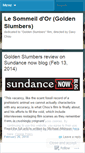 Mobile Screenshot of goldenslumbersfilm.wordpress.com