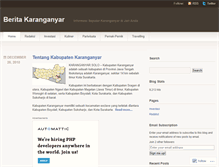 Tablet Screenshot of beritakaranganyar.wordpress.com