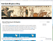 Tablet Screenshot of ealdaenglisc.wordpress.com