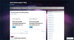 Desktop Screenshot of aphroditeluvapple.wordpress.com