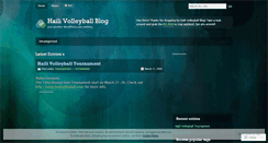 Desktop Screenshot of hailivolleyball.wordpress.com