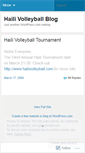 Mobile Screenshot of hailivolleyball.wordpress.com