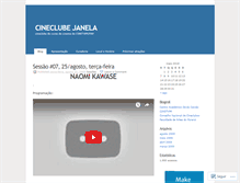 Tablet Screenshot of cineclubejanela.wordpress.com