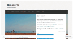 Desktop Screenshot of ilquaderno.wordpress.com