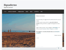 Tablet Screenshot of ilquaderno.wordpress.com