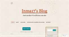 Desktop Screenshot of inma17.wordpress.com