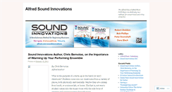 Desktop Screenshot of alfredsoundinnovations.wordpress.com