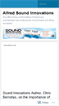 Mobile Screenshot of alfredsoundinnovations.wordpress.com