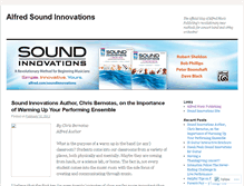 Tablet Screenshot of alfredsoundinnovations.wordpress.com