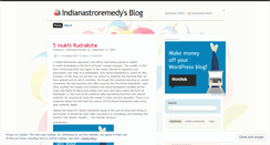 Desktop Screenshot of indianastroremedy.wordpress.com