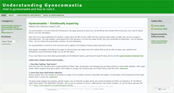 Desktop Screenshot of gynecomastia.wordpress.com