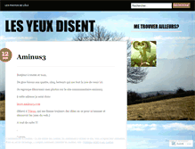 Tablet Screenshot of lesyeuxdisent.wordpress.com