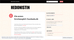 Desktop Screenshot of hedonistin.wordpress.com