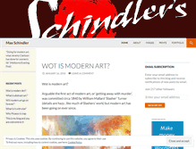 Tablet Screenshot of maxschindler.wordpress.com